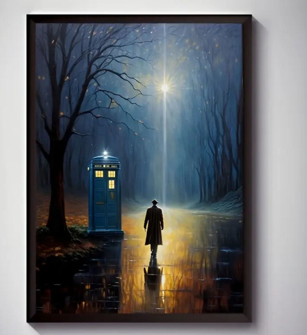 Lonely Time Lord Canvas Art Print 16×24 The Doctor Tardis Sci-fi Fantasy Cosplay
